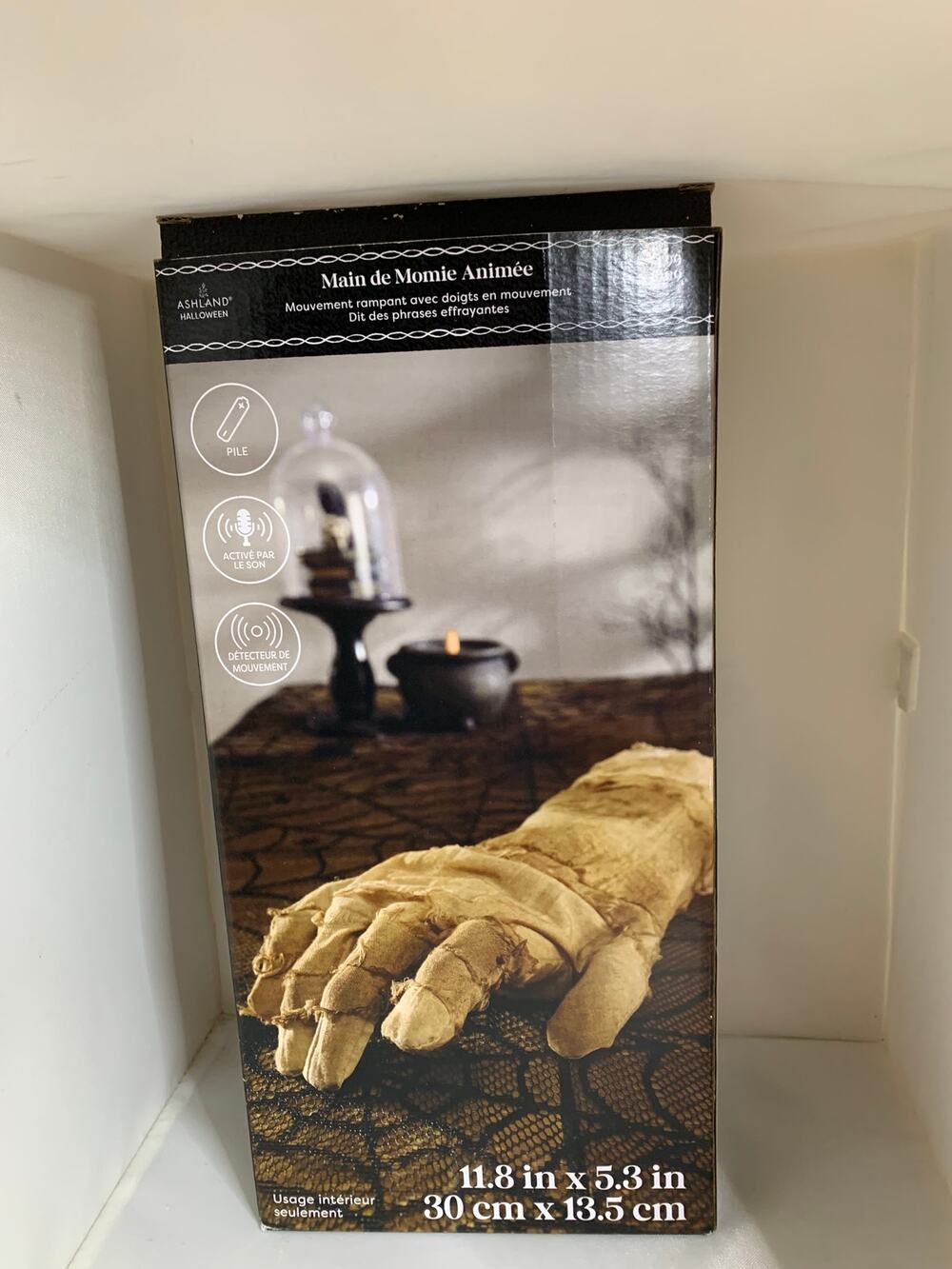Ashland Halloween Animated Mummy Hand Motion & Sound Activated 2xAA NEW